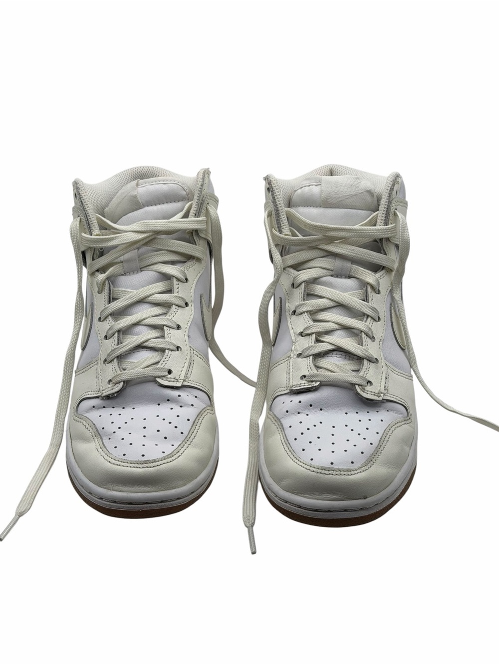 Nike Dunk High White Sail Gum Women’s Size 8.5 Leather Sneakers DD1869-109